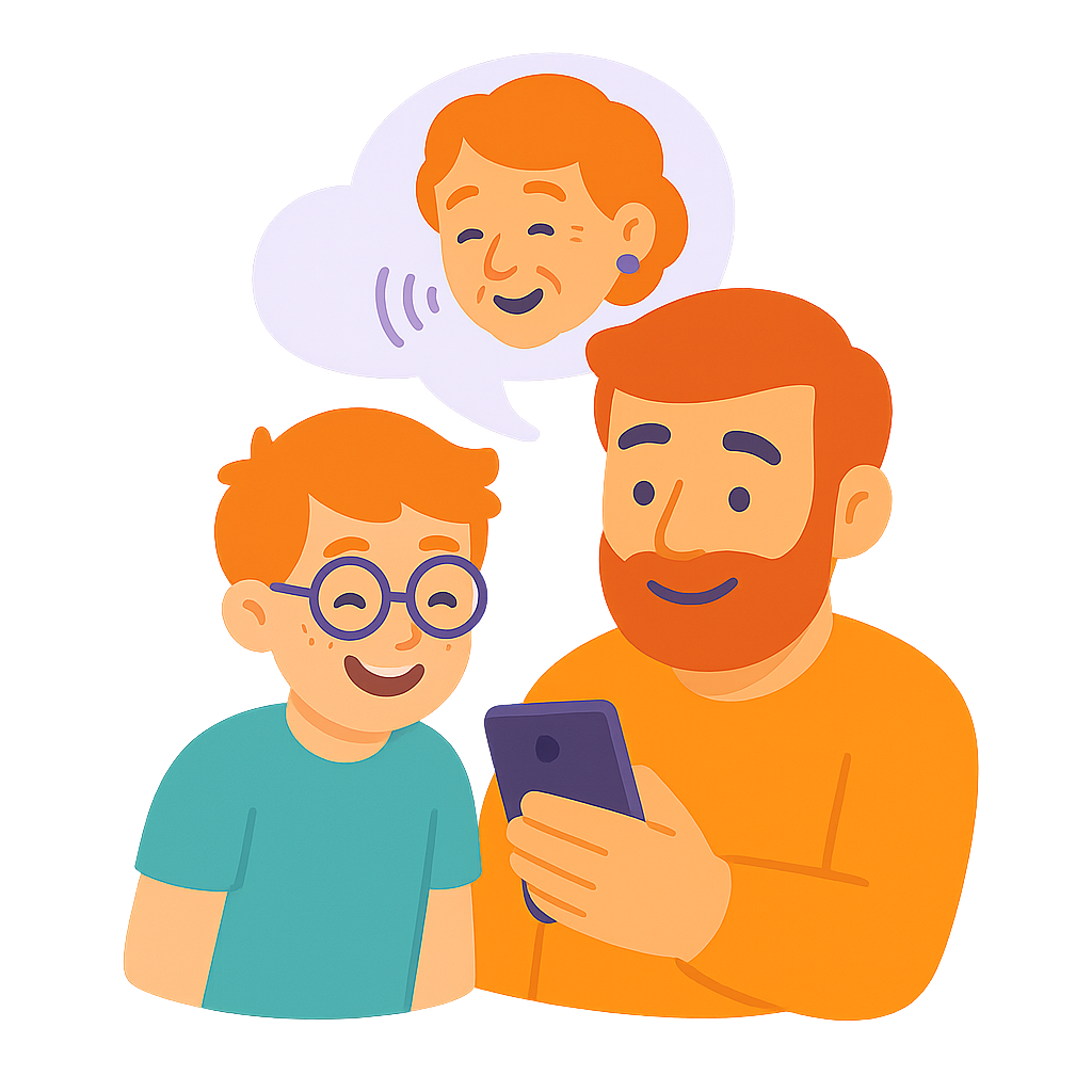 Recording a story with a mobile device